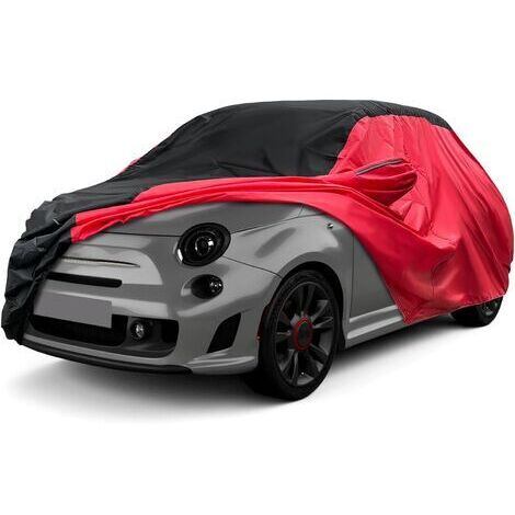 Housse de Voiture Adaptée pour VW Up Fiat 500 Fiat Panda Smart Forfour, Universelle Housse de Garage Complète étanche avec Porte Zippée pour Neige, Pluie, Protection Tous Temps (1/5)
