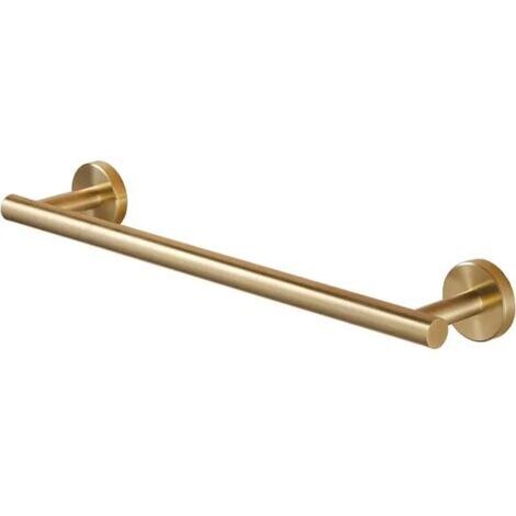 Barre porte-serviettes pour salle de bain à fixation murale en acier inoxydable SUS 304 Doré brossé 40 cm (1/5)