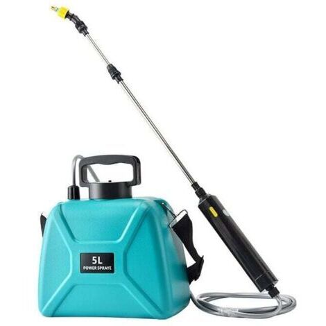 Pulvérisateur Électrique de Jardin  - 3 Buses Réglable - USB Rechargeable - Protection des Plantes pour Jardin - Désherbage et Lavage de Voiture - 5L - Vert (1/5)