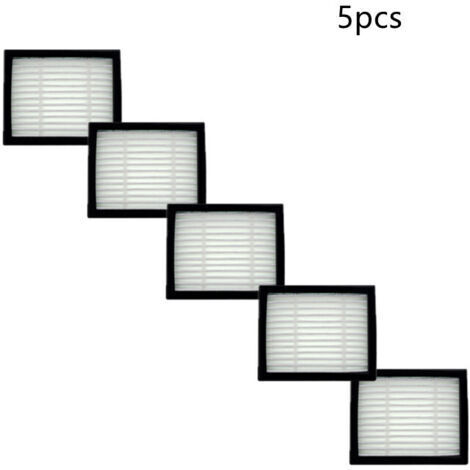 Lot de 5 filtres de rechange pour aspirateurs iRobot Roomba séries E, I et J, filtre HEPA compatible avec les modèles Roomba E5, E6, E7, i1, i3, i4, i5, i6, i7, i8, j7, haute efficacité. (1/5)