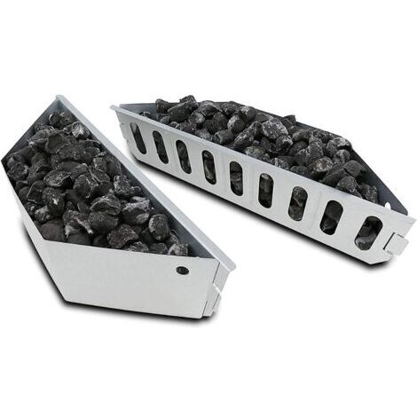 Paniers à Charbon pour Weber 7403 Barbecues à Charbon de 47,6 et 67 cm, Panier Charbon pour Chaleur Directe et Indirecte, 2 Pack