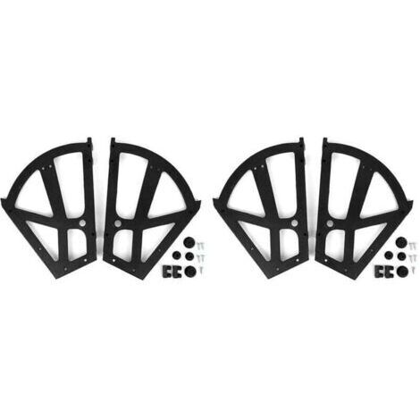 4 pièces/ensemble chaussures charnières d'armoire, meubles de maison chaussures tiroir armoire charnière Flip plaque cadre tournant Rack accessoires de remplacement (1/4)