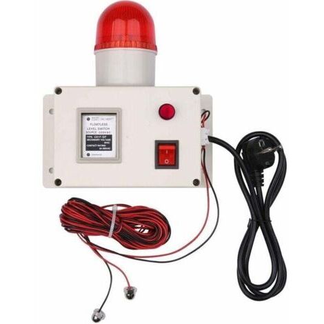 Alarme de niveau d'eau, longueur de câble de 15 m, 90 dB, avec interrupteur silencieux (1/4)