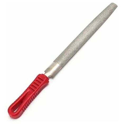 Lime diamant demi-ronde de pour métal, métal, meulage de métaux, limes et râpes à main, outils d'affûtage pour bijoux, pierre, bois, carrelage, verre, jade, 6 pouces (1/4)