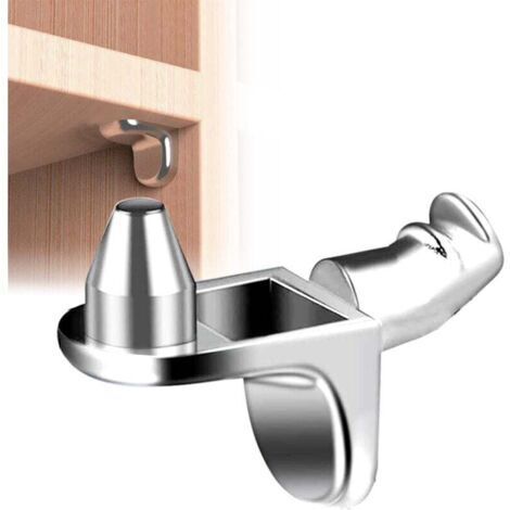 Taquet Etagere 5 mm 30 pièces Supports D'étagère avec Angle Fixe et Angle de Dupport, Supports D'étagère, Support D'étagère, Supports D'étagère - Supports D'étagère 5 mm Adaptés aux Armoires (1/4)