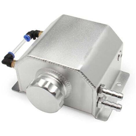Vase d'expansion de liquide de refroidissement, vase d'expansion de débordement de liquide de refroidissement de voiture en aluminium 1L (1/4)
