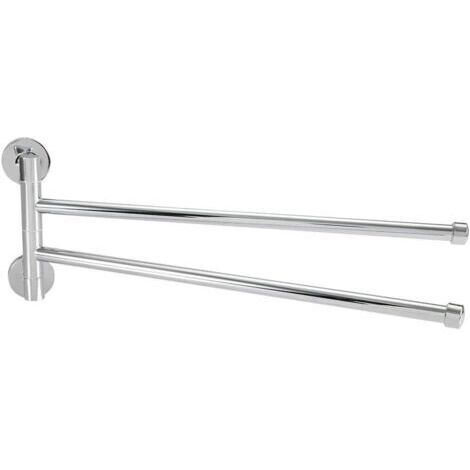 Stainless Steel Towel Rack, Space Saving Swivel Wall Mounted Towel Rack (1/5)