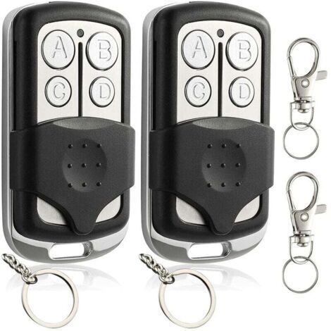 Telecommande Universelle Portail 2 Pièces Telecommande Porte de Garage Telecommande Copieuse Bip Portail Universelle Duplicateur de Telecommande Voiture Télécommande Clonage à 4 Touches 433,92 M (1/4)
