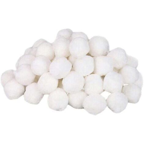 Boules filtrantes pour piscine, boules de nettoyage pour piscine, équipement de nettoyage pour piscine, boule en fibre pour purification de l'eau, 500 g (1/4)
