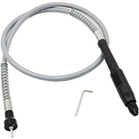 Arbre flexible multifonction Ulisem avec mandrin sans clé de 0,3 à 3,2 mm, rallonge flexible pour meuleuse rotative (1/4)
