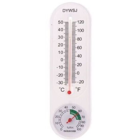 Thermomètre et hygromètre suspendu au mur, pour l'intérieur et l'extérieur, jardin, bureau, enregistreur de température (1/5)