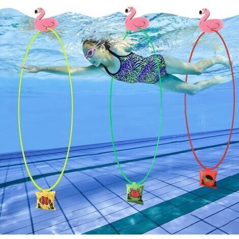 Jouets de Plongée Piscine,Anneaux de Plongée,Plongée Bague de Natation,Les Jouets de Plongée,Jouets de Natation Piscine,La Natation Aquatique,Les Jouets de Piscine pour Entrainement Natation, l'été (1/4)
