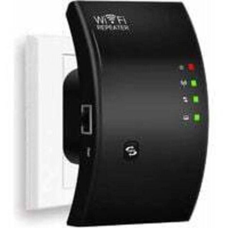 Répéteur WiFi, Amplificateur WiFi Puissant, WiFi Extender N300, WiFi Signal Booster, 1 Port Ethernet, Couvre jusqu'à 200㎡, Facile à Installer, Compatible avec Toutes Les Box Internet (1/4)