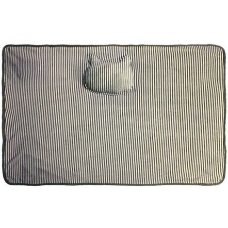 Couverture chauffante USB pour genoux (11572cm) Chauffe-pieds chauffant en flanelle Chauffe-corps Châle Couverture électrique, (gris) (1/5)