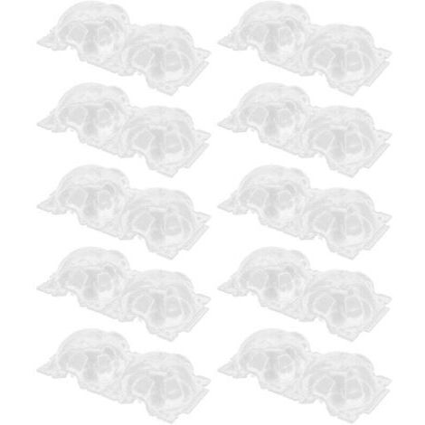 10 pièces de 12 cm de boîte de reproduction de plantes, récipient en plastique, dispositifs d'enracinement transparents pour le jardinage à domicile,DUBUNS (1/4)