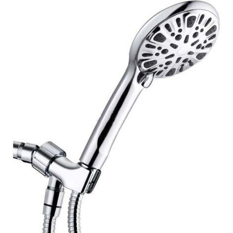Pommeau De Douche, Douchette Douche Salle de Bain avec 9 Modes Haute Pression Economie d'eau -(plaqué douche simple) (1/5)
