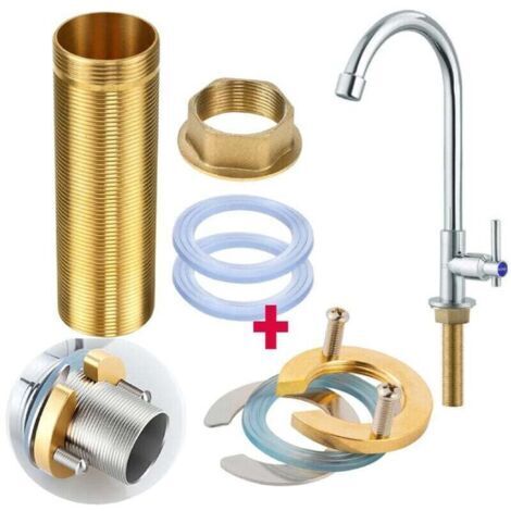 Kit de réparation de robinet, kit d'accessoires de fixation de filetage en laiton pour la réparation de robinet (M32-100mm) (1/4)
