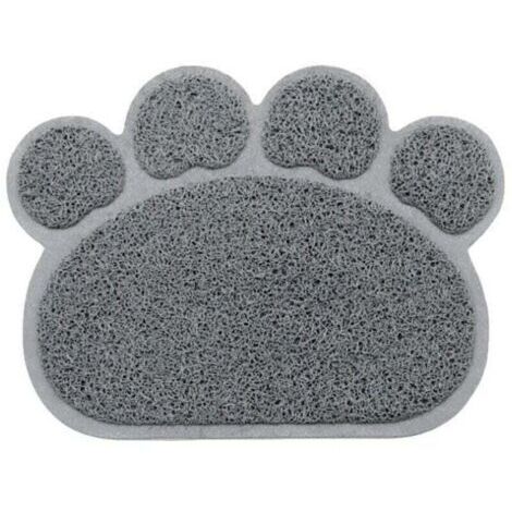 2pcs Tapis Extérieur de Toilette en Forme Patte pour Chat 40 x 30 cm (1/2)
