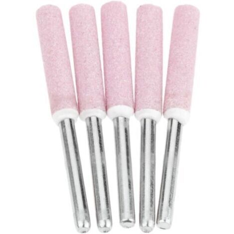 Lot de 5 Limes d'affûtage pour Polissage de Tronçonneuse,Tête de Polissage de Meulage de 4,8 mm (1/4)