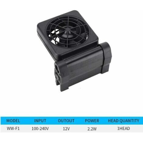 Mini ventilateur de refroidissement d'aquarium Ventilateur de refroidissement d'aquaculture à vitesse d'air réglable (WW-F1 One Head) (1/4)
