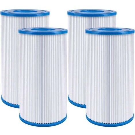 Pour les pompes de filtration Intex 59900E et 29000E. filtre lavable pour piscine compatible avec les filtres de 500. 530. 800. 1 000 et 1 500 GalHr (lot de 4) (1/4)