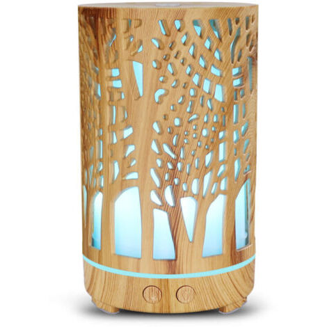 Diffuseur d'huile essentielle, diffuseur d'aromathérapie, diffuseur d'humidificateur à brume fraîche à arôme ultrasonique de grande capacité avec mode de brume réglable, arrêt automatique (1/4)