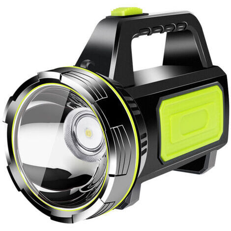 Lampe Torche LED Rechargeable Ultra Puissante - 13500 Lumens, Étanche, avec Lumière Latérale pour Camping et Urgences (1/4)