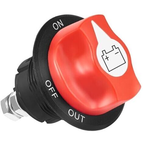 Coupe Circuit Batterie 12V-24V 100A Interrupteur de Batterie ON-OFF de Déconnexion de Batterie pour Voiture Bateau Camion Moto Véhicule Marine (1/4)