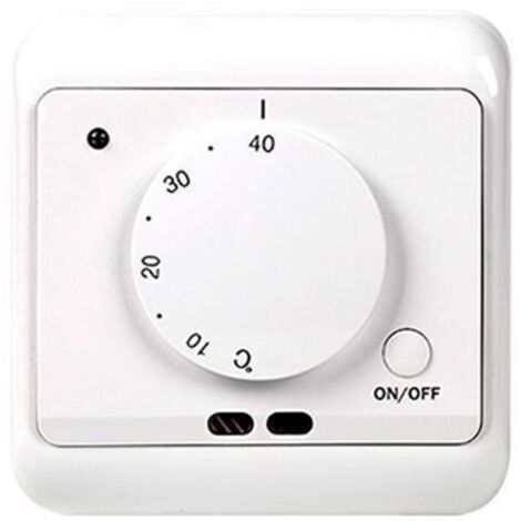 Thermostat de Chauffage au Sol, AC 230V 50/60HZ 16A Régulateur de température au Sol pour Chauffage au Sol avec Thermostat à capteur Commutateur de Commande de Chauffage et de Refroidissement (1/4)