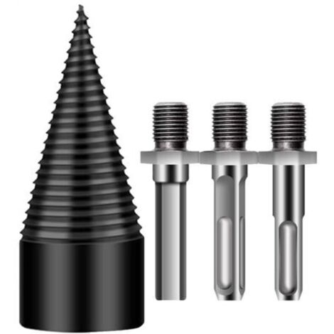 Mèche À Bois De Chauffage - Mèche à Bois en Acier pour Fendre les Bûches Accessoire Détachable Robust pour Activités Extérieur Camping et Ferme Pour Ferme Noix Camping Extérieur Maison (1/4)
