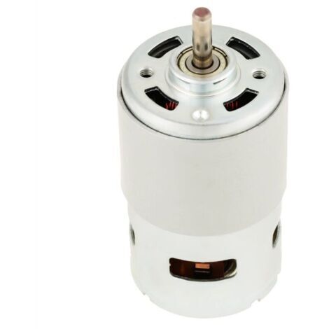 Moteur 12000 tr/min, micromoteur 775, réducteur haute puissance, à balais, arbre cylindrique de 16 mm, 12 V CC, pour ventilateurs et jouets électriques (12000 tr/min) (1/4)
