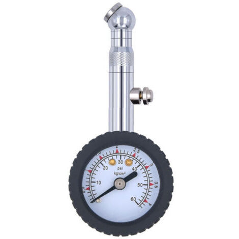 Manometre Pression Pneu, Jauge de Pression de Pneu Numérique Haute Précis 60 PSI, Portable Jauge de Pression, pour Voiture Camion SUV Moto Vélo (1/4)