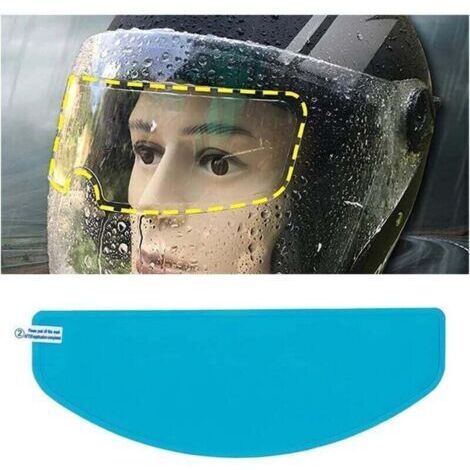 Film Anti-Buée Pour Casque Moto, Protection Universelle De La Visière Anti Buée, Film De Protection Universel Transparent Autocollant Visière Casque Lunettes Visière(Imperméable) (1/4)