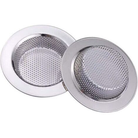 2 Pcs Filtre évier Cuisine, en Acier Inoxydable, en métal lavabo Filtre pour Salle de Bain Cuisine 11 cm de diamètre (1/4)