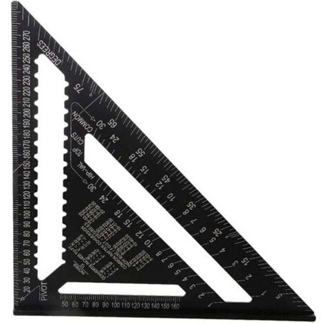 30cm Equerre Menuisier en Alliage D'aluminium, haute précision Regle Triangle Métrique pour Mesure D'angle Charpentiers Ingénieurs (1/4)