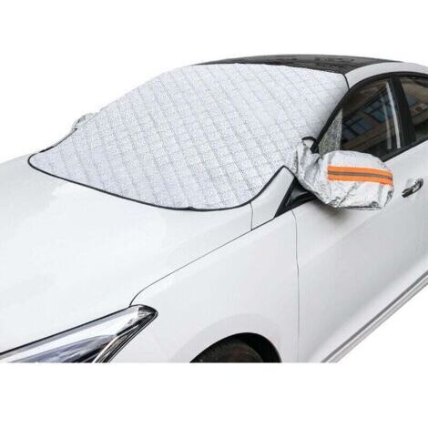 Couverture Pare Brise Voiture, Protection Pare Brise Hiver, Protege Pare Brise Givre avec Couvercle Rétroviseur Couverture, 9 Magnétique Protection Couverture Repliable, Universelle (225110cm) (1/4)