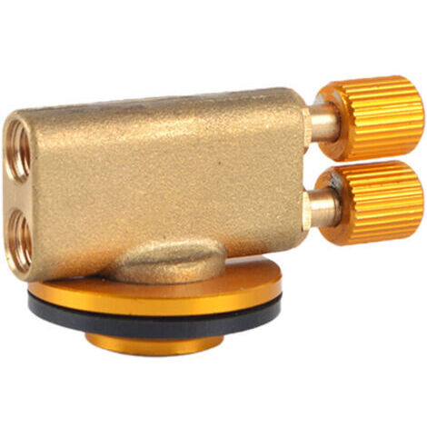 Adaptateur pour cuisinière avec connecteur universel pour tête de fournaise extérieure en métal, interrupteur et commande de casserole plate, vanne à double extrémité. (1/4)