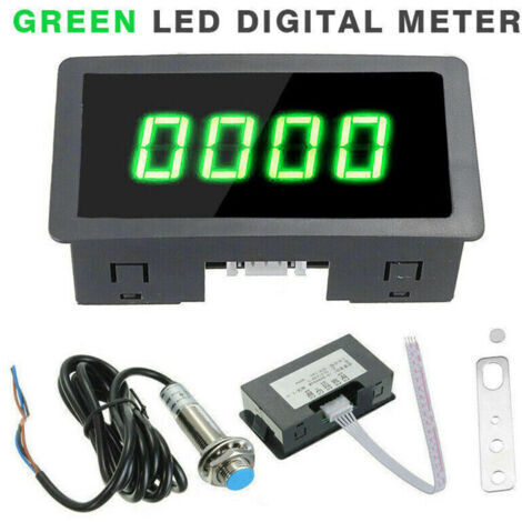 Compteur de vitesse tachymètre numérique 4 LED + capteur de commutateur de proximité Hall (1/4)