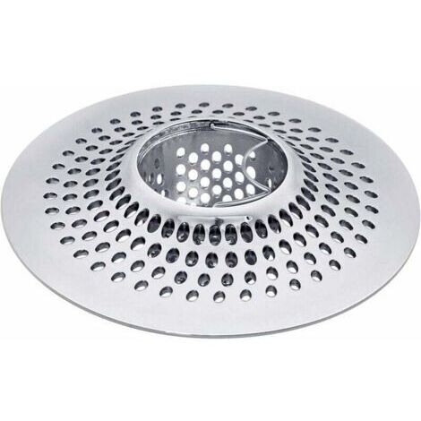Ersandy 1pc Filtre à cheveux pour baignoire et douche en acier inoxydable,Argent (1/4)