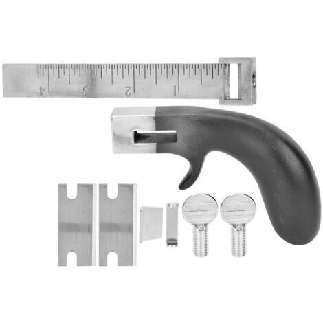 Coupe-bracelet en cuir avec poignée en aluminium, accessoire de bricolage pour décoration de ceinture (1/5)