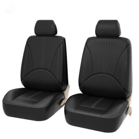Housses de siège auto universelles en cuir respirant, 4 pièces, accessoires d'intérieur pour SUV (1/5)
