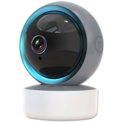 Caméra pour animaux de compagnie, avec interphone bidirectionnel, détection de mouvement intelligente en intérieur, pour la sécurité de la maison, Wi-Fi, PTZ pour chien, prise de vue à 355° et (1/5)