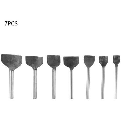 Lot de 7 perforatrices pour le travail du cuir, demi-rondes, 1/4 d'arc, demi-cercles, 15-45 mm (1/5)