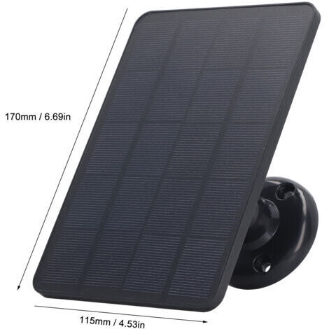 Panneau solaire 4W, chargeur de batterie, caméra Micro USB, panneau solaire pour appareils électroménagers (1/5)