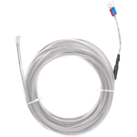 Sonde de capteurs de thermocouple de Type K BERM, capteur de température Anti-Corrosion étanche 5 M/16.4 pieds (1/5)