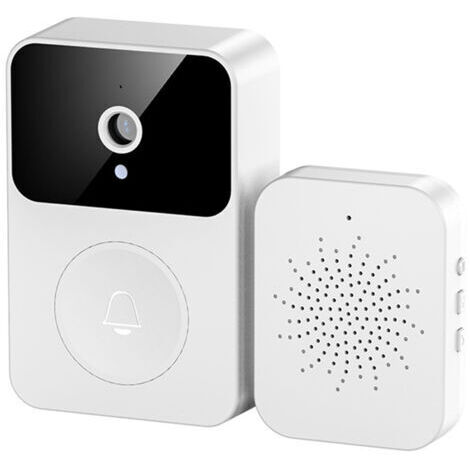 X9 Smart Sonnette vidéo à distance sans fil avec caméra visuelle intelligente avec changement de voix HD Vision nocturne Partage d'applications pour la maison Capture automatique Stockage en nu (1/5)