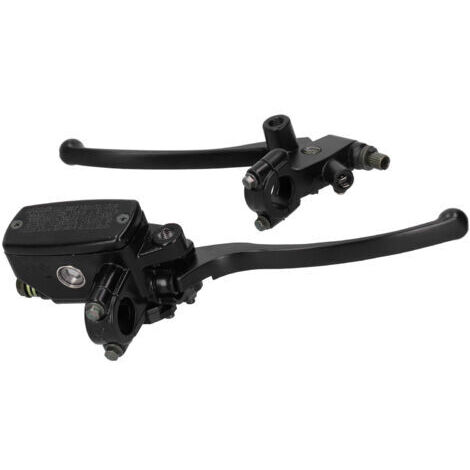 Ensemble de levier d'embrayage de frein hydraulique de moto universel, 22mm, en alliage d'aluminium CNC noir (1/5)