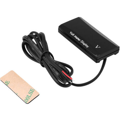 Voltmètre numérique LED 12 V pour voiture et moto (bleu) (1/5)