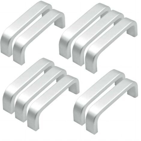 (64MM),10pcs Mini Aluminium Cuisine Armoire Porte Poignées Placard Tiroir Chambre Meubles Tirer (1/4)