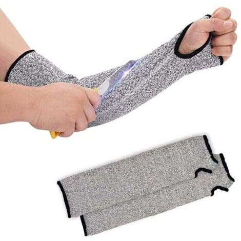 (1 paire) manches tricotées anti-coupures, gants de jardinage anti-coupures pour éviter les blessures cutanées et les irritations ultraviolettes (1/4)